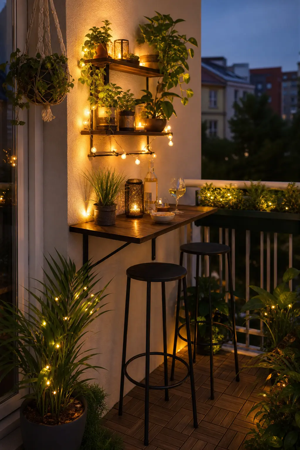 Small Apartment Balcony Bar Table Ideas