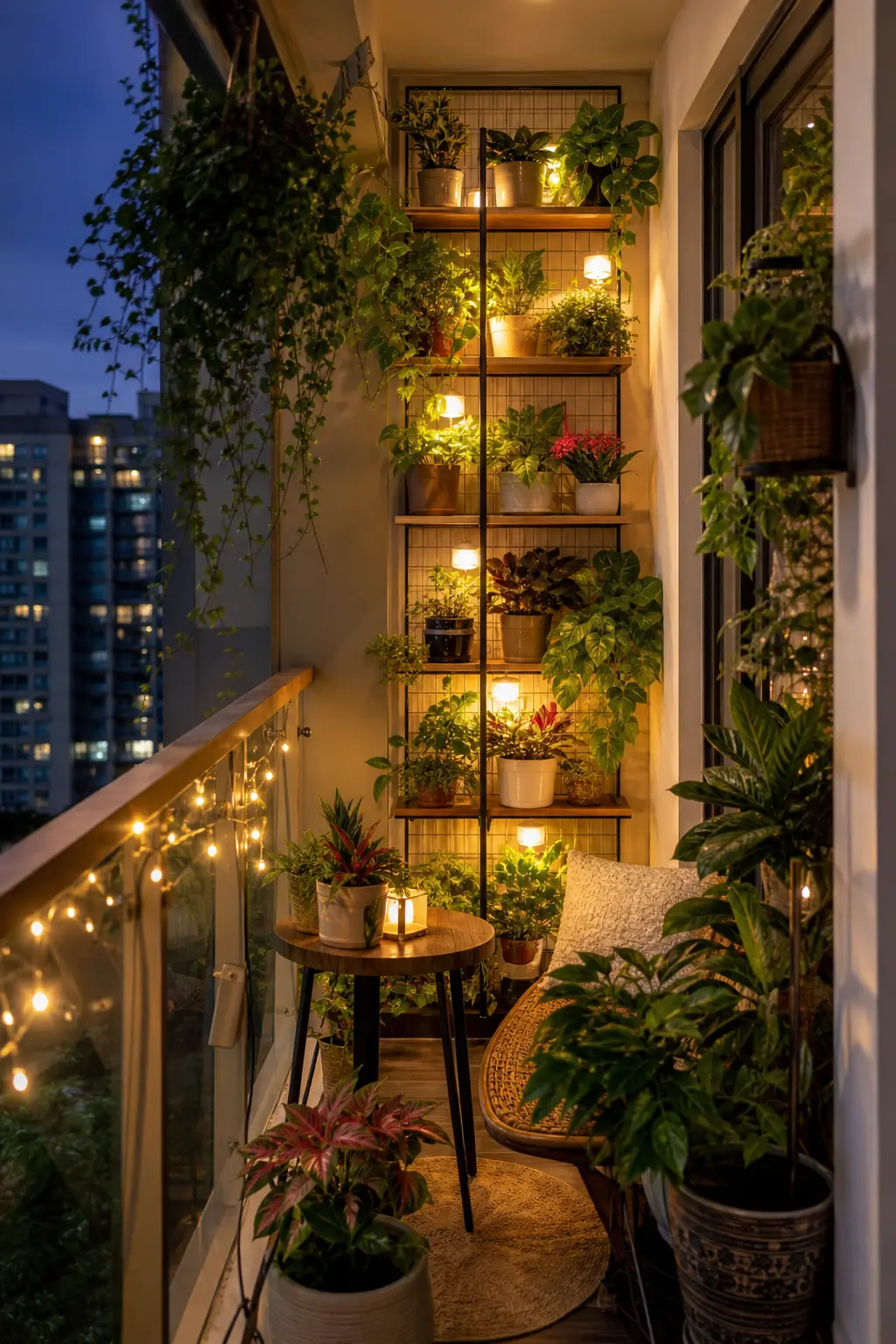 Cozy Small Apartment Balcony Decor Ideas with Plants