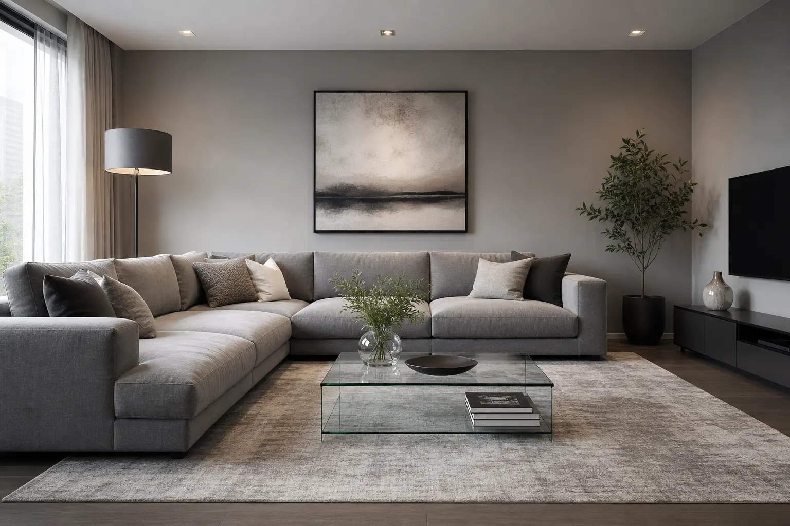Modern Grey Living Room Decor Ideas