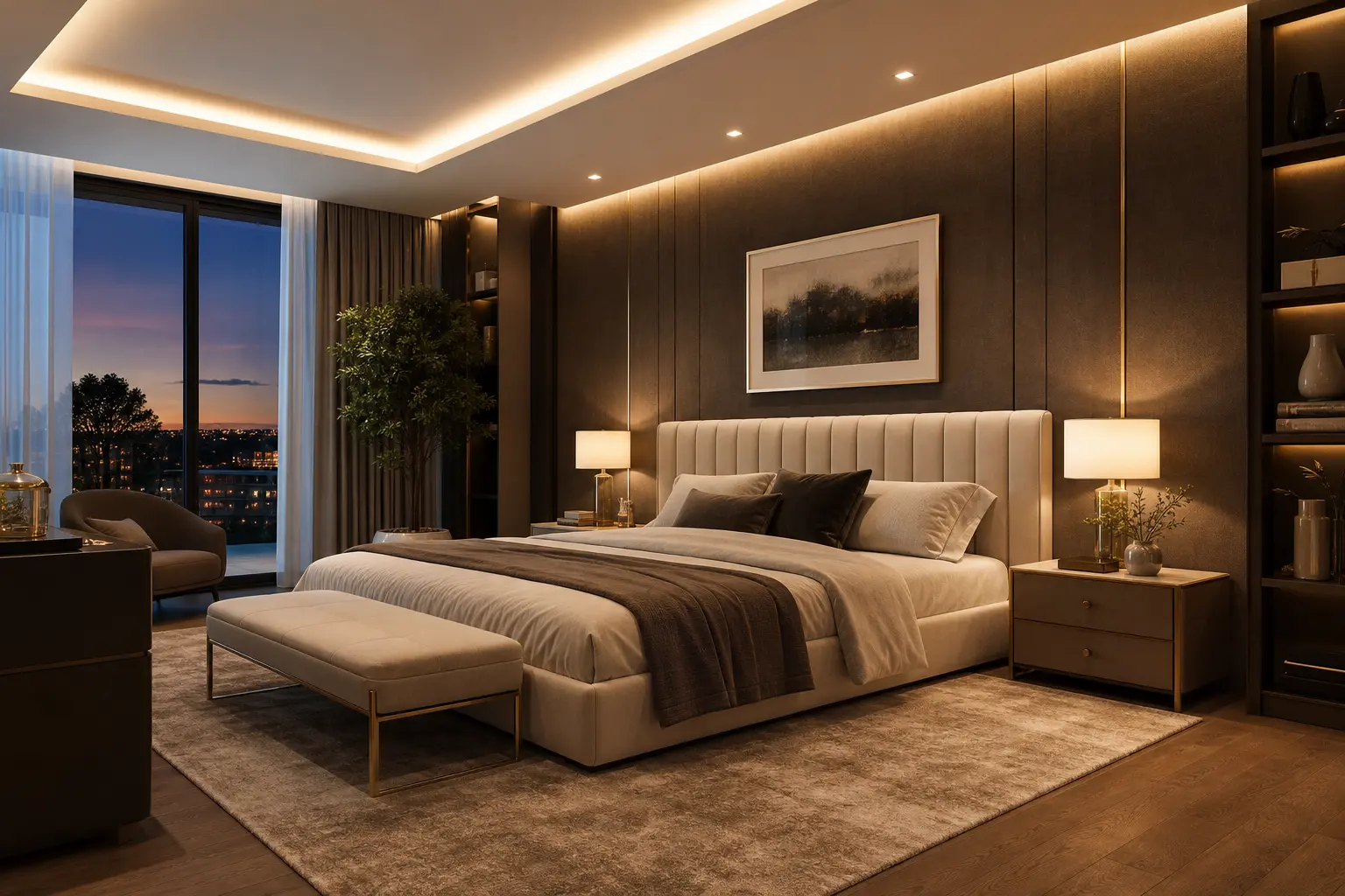 Modern Luxury Master Bedroom Interior Design Ideas
