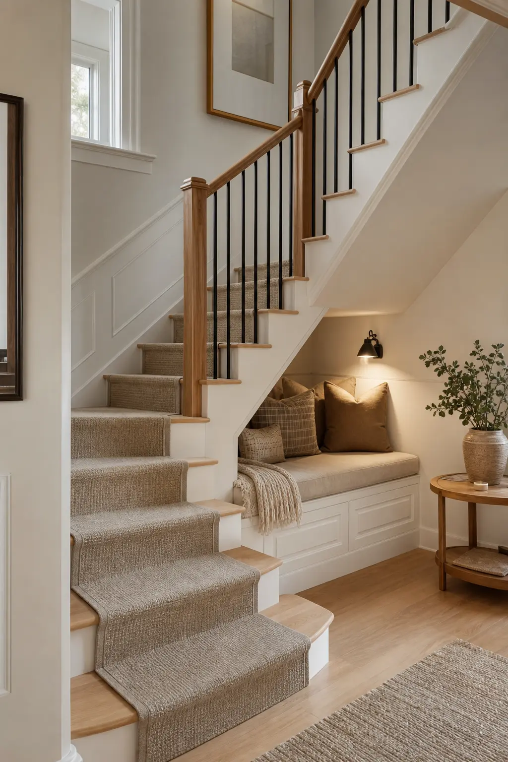 Modern Scandinavian Staircase Foyer Ideas