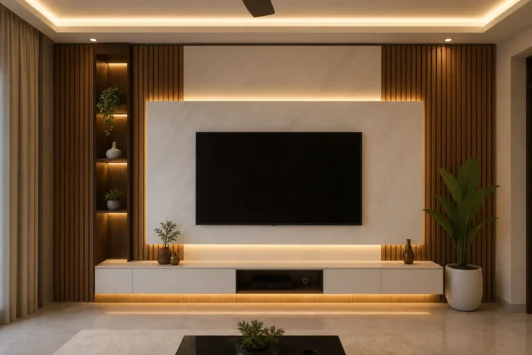 Modern Symmetrical TV Unit Ideas