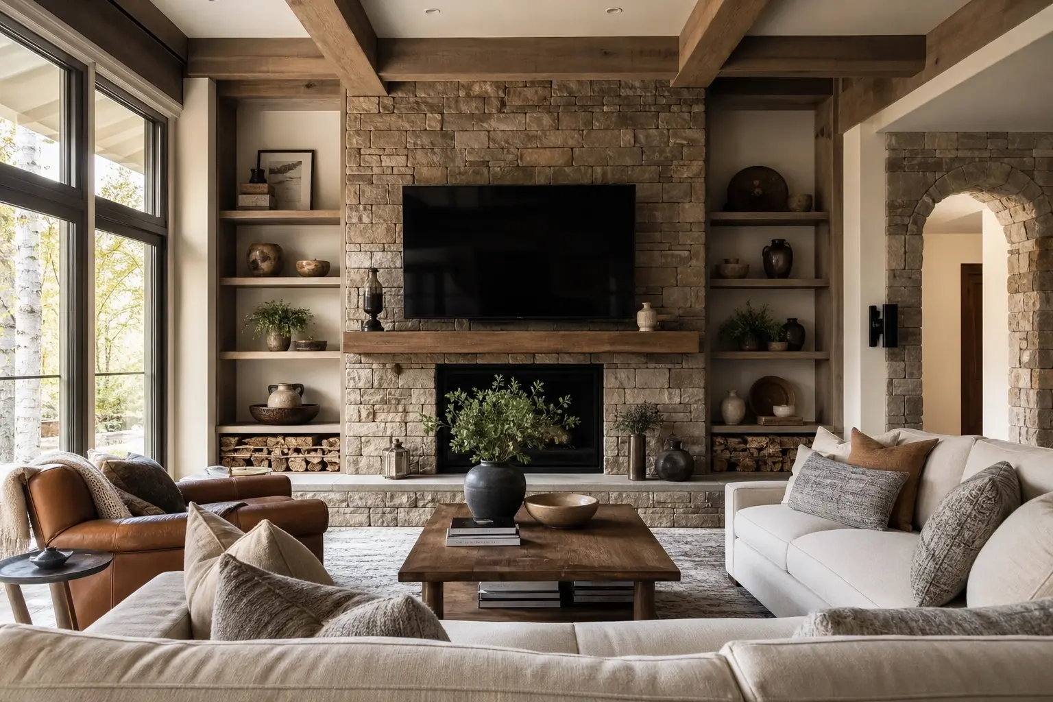 Modern Rustic Living Room Design Ideas